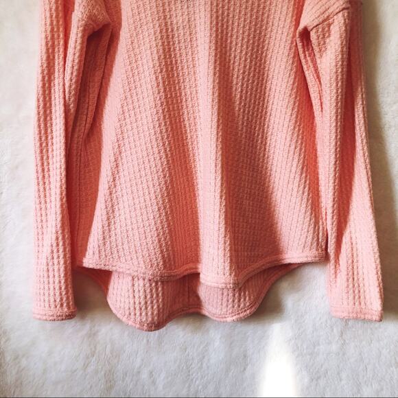 Cupio Blush Peach Soft High Low Hoodie - Picture 11 of 15